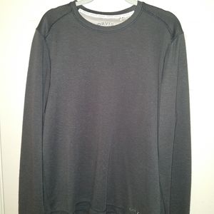 Orvis Classic Collection Gray Long Sleeve Tee Shirt Men's sz Medium.